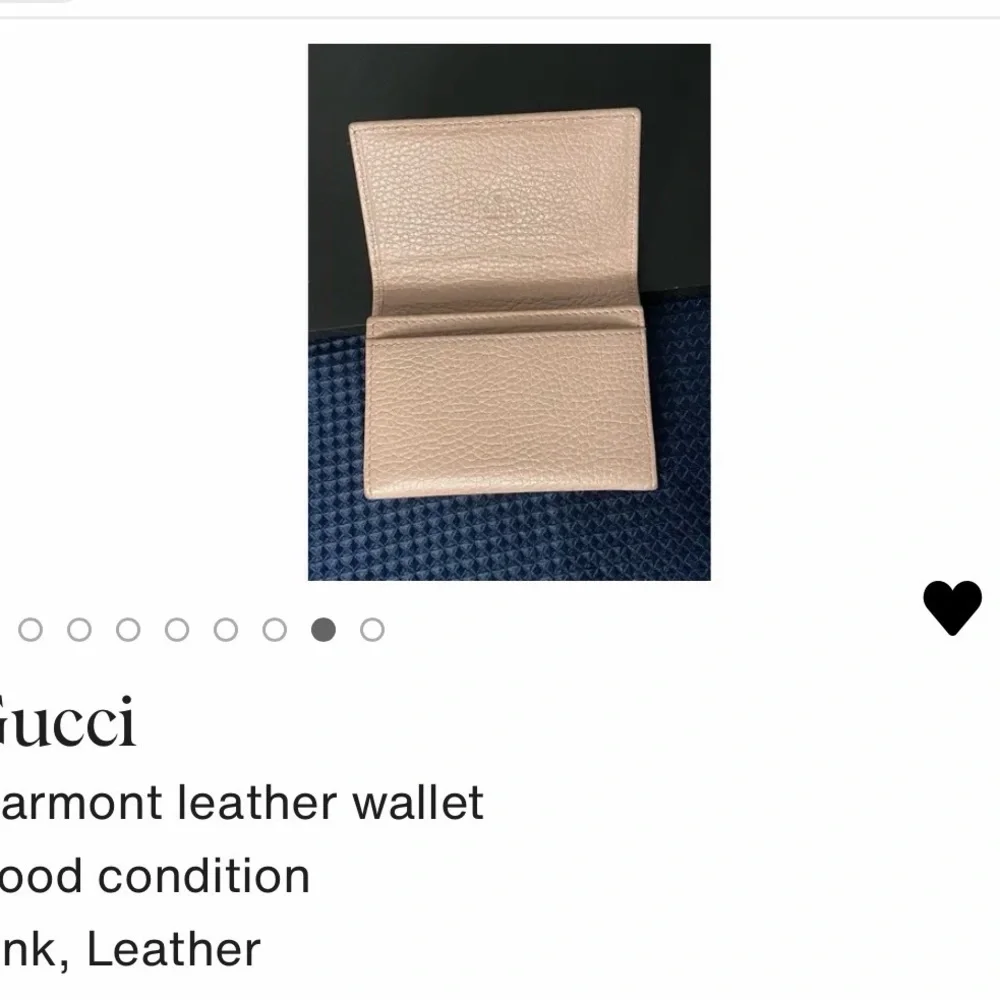 Gucci Marmont Pink Leather card holder mini - Picture 4 of 9